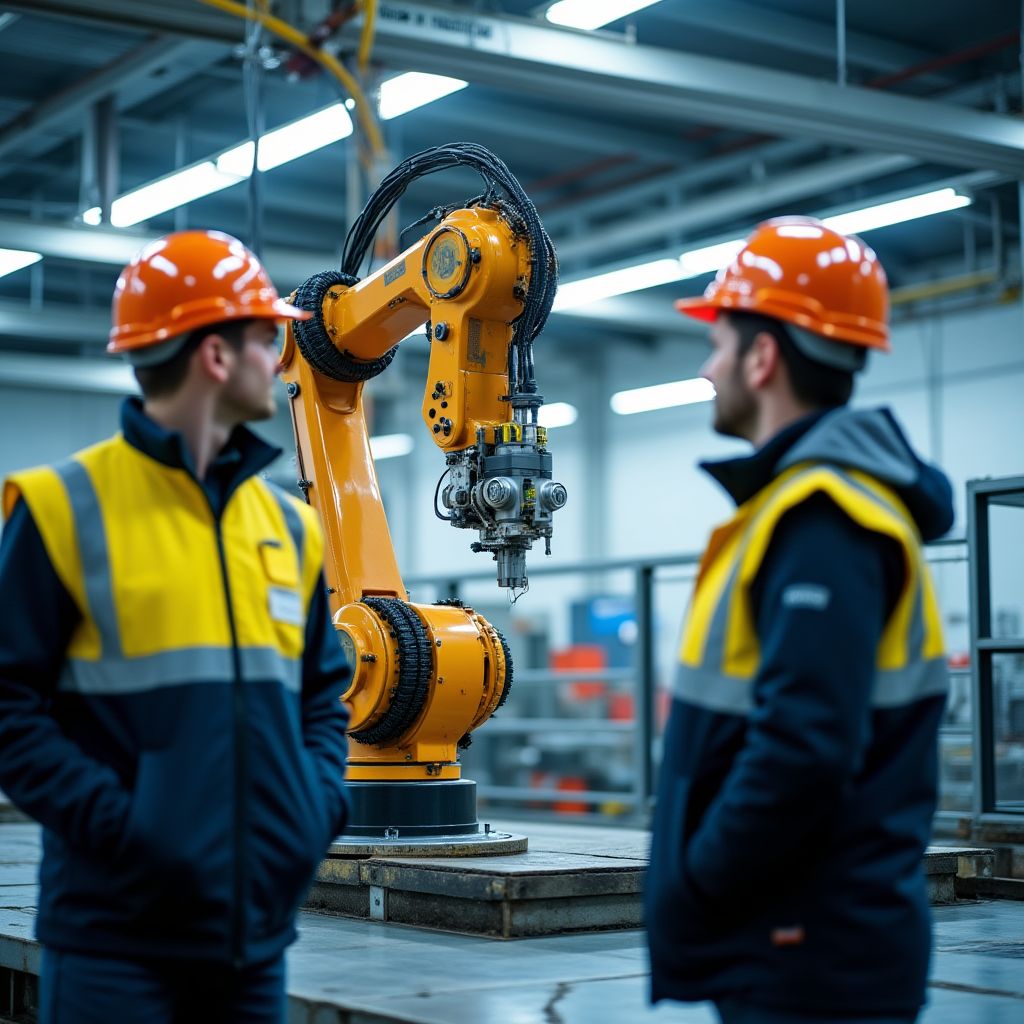 Besök på en robotik-anläggning.