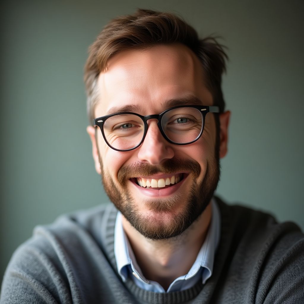 Porträtt av Erik Johansson, teknisk chef.